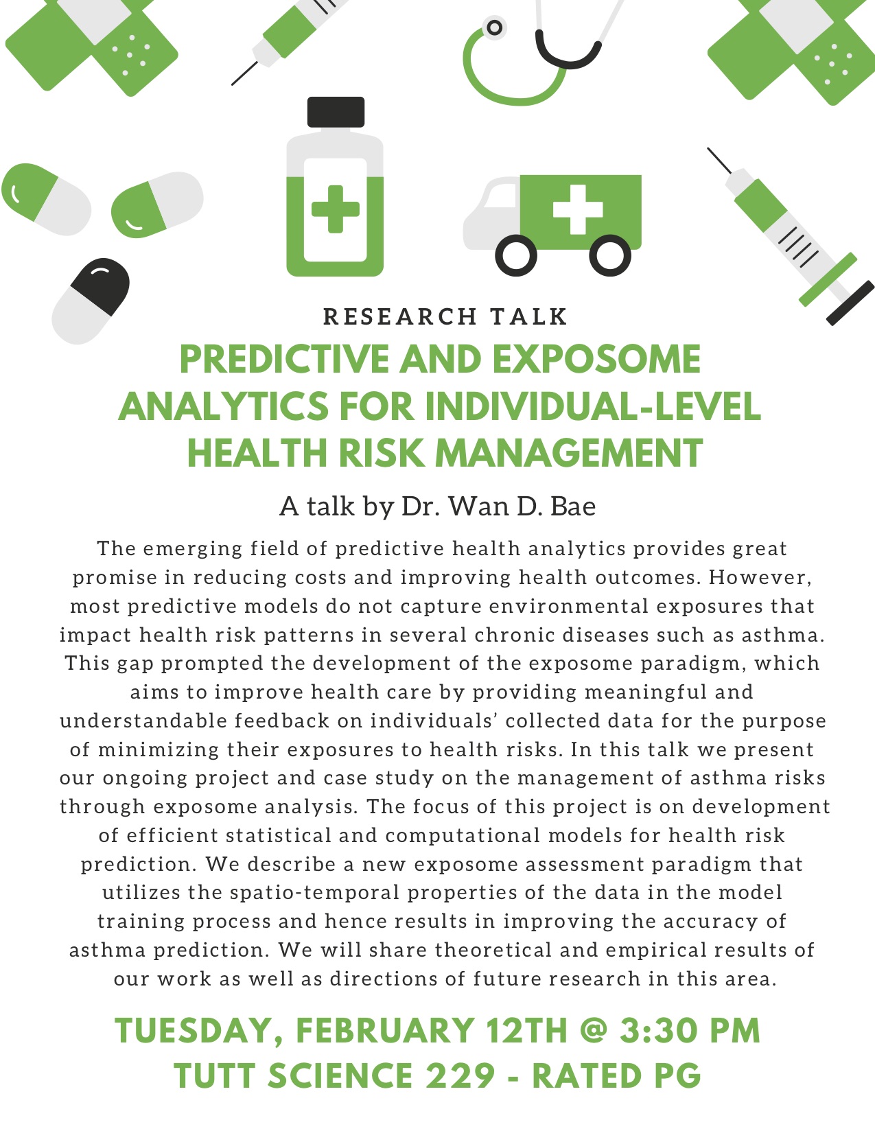 Feb 12 - Predictive and Exposome Analytics for Individual-level Health Risk Management